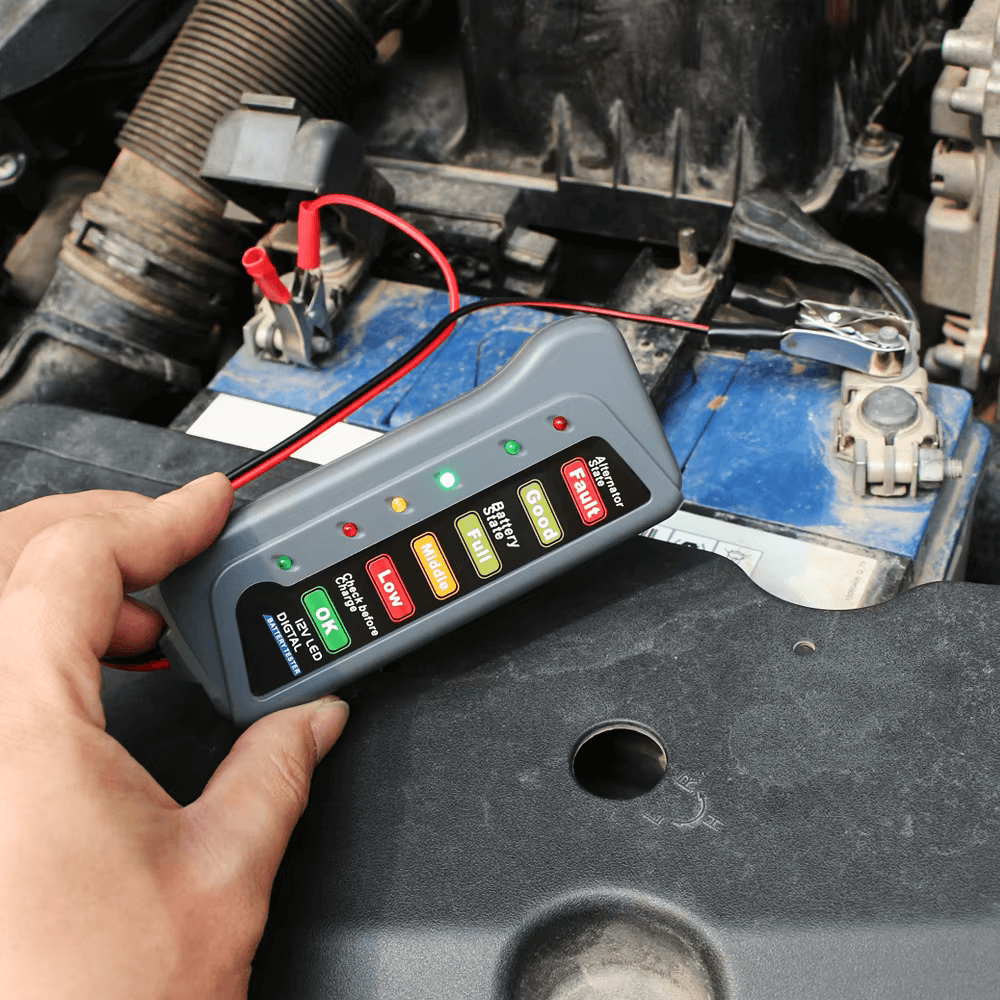 Akkumulátor teszter 12V - Autókhoz és Motorokhoz | Gyors és Pontos Mérés