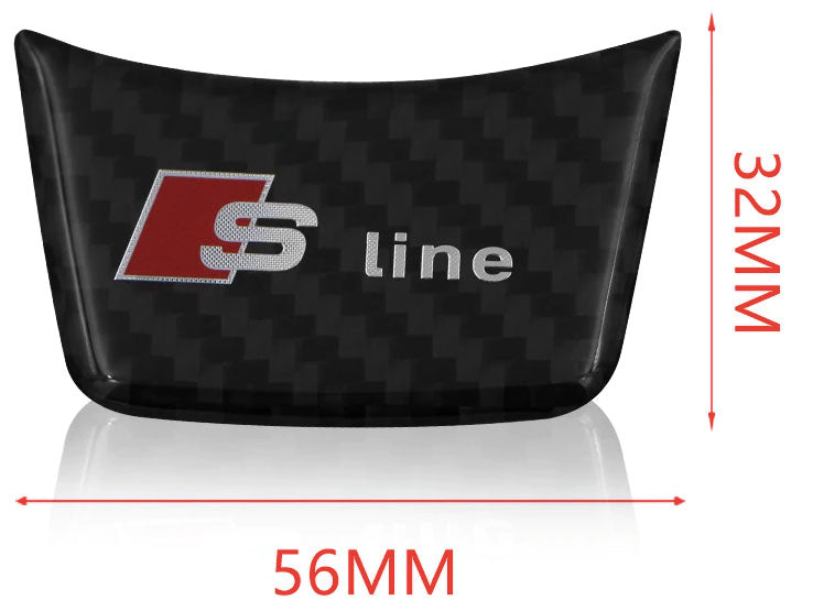 S-line kormány karbon dekor matrica