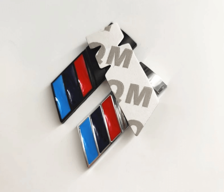 BMW -hez M-es jel sárvédőre - FEKETE