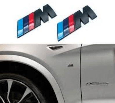 BMW -hez M-es jel sárvédőre - FEKETE