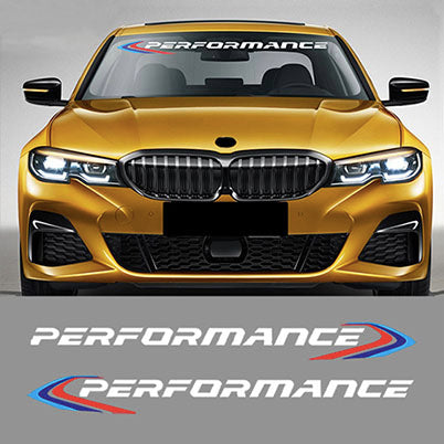 M-es Performance szélvédő üveg első / hátsó matrica