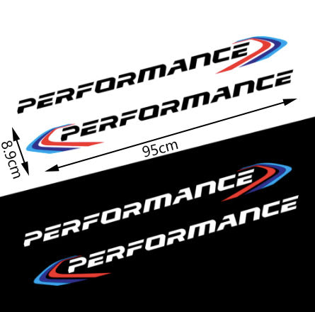 M-es Performance szélvédő üveg első / hátsó matrica