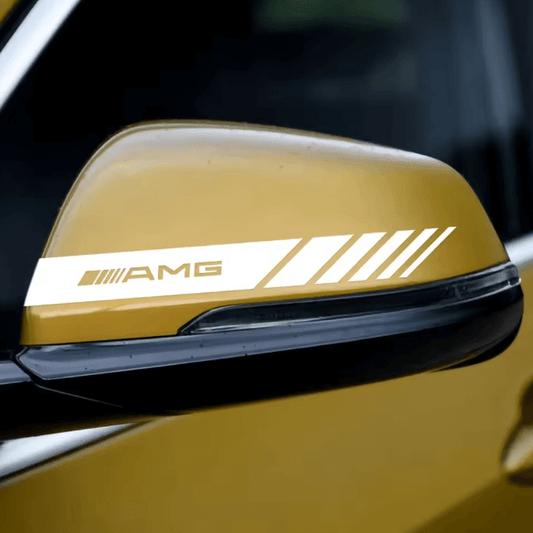 Mercedes AMG tükör matrica - fehér
