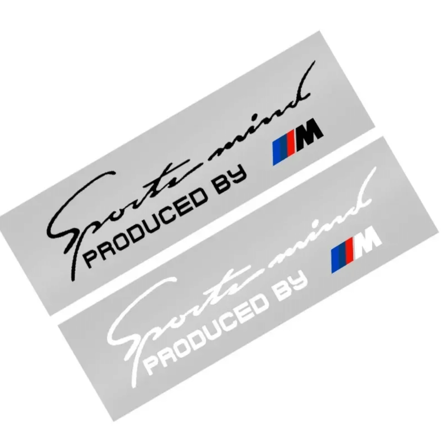 Produced by M Motorsport matrica - fehér