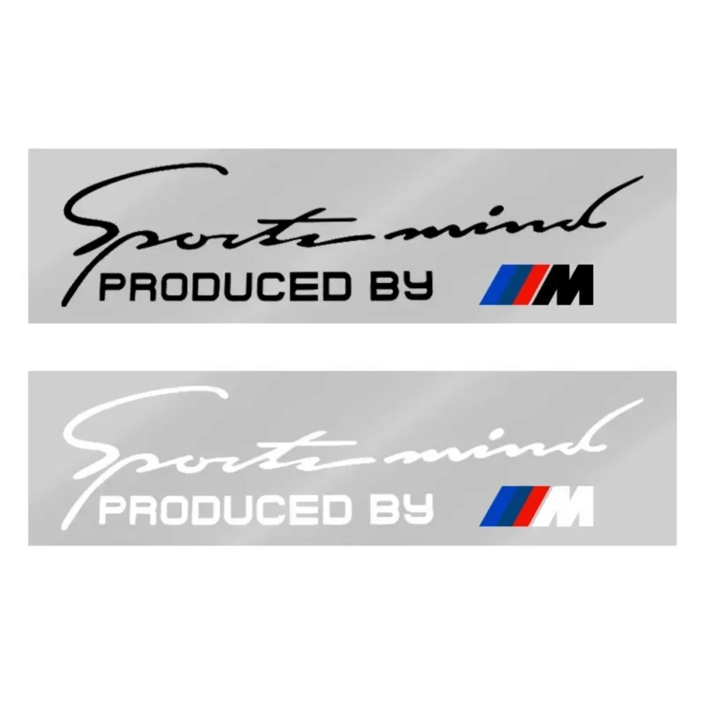 Produced by M Motorsport matrica - fehér