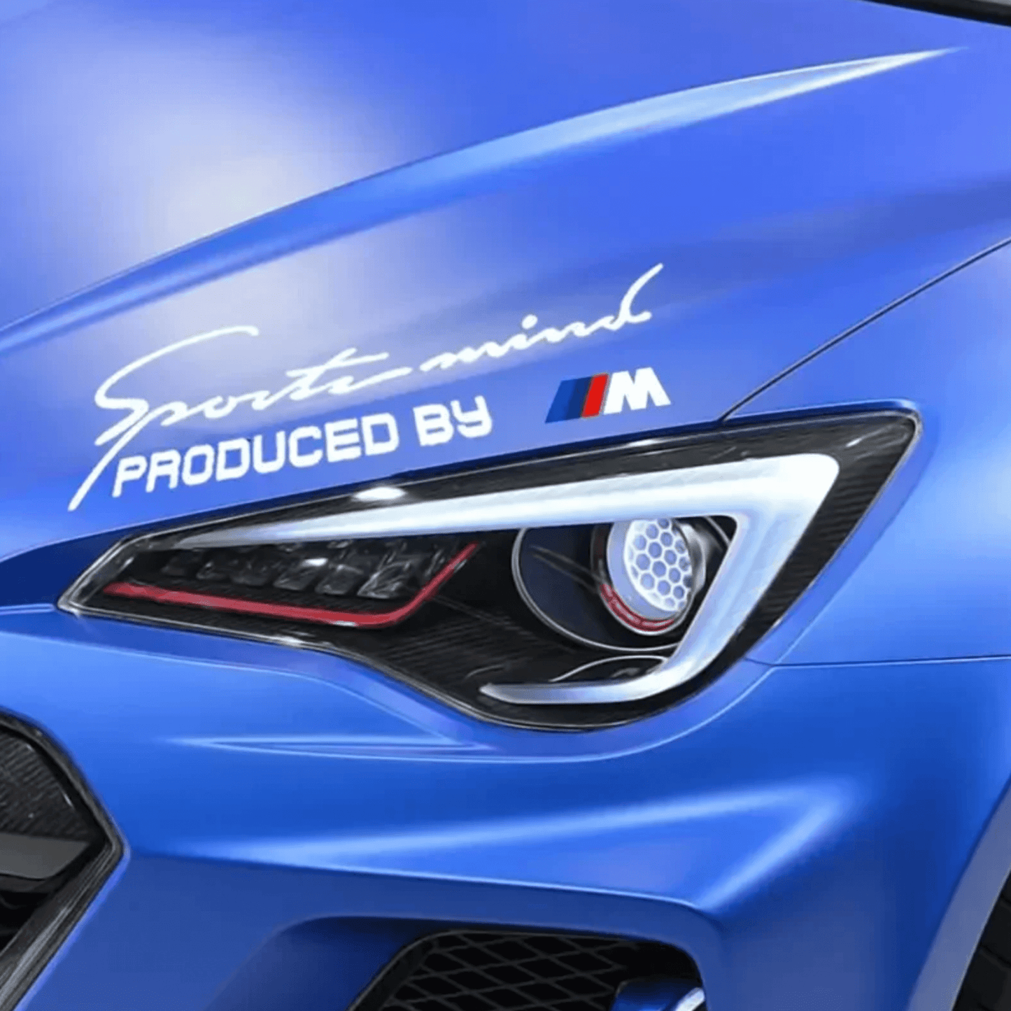 Produced by M Motorsport matrica - fehér