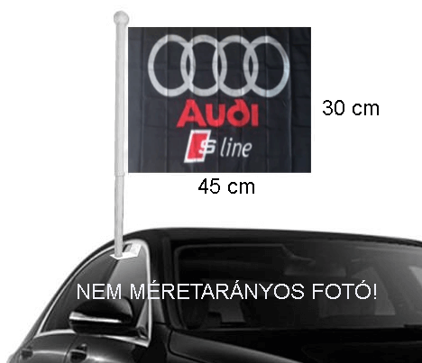 Audi-s Sline mini zászló autó ablakra