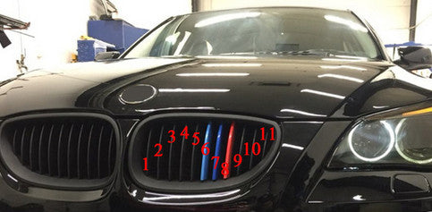 BMW E60 E61 -hez M műanyag vese klip szett 11 rácsoshoz