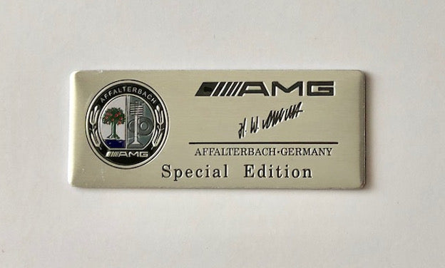 AMG Special edtition dísz plakett / tábla