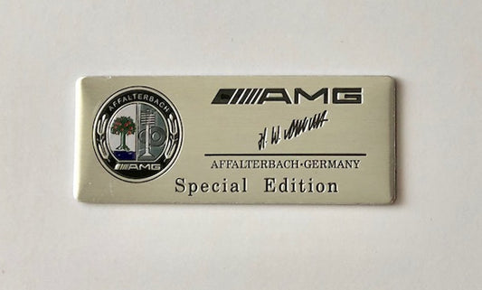 AMG Special edtition dísz plakett / tábla
