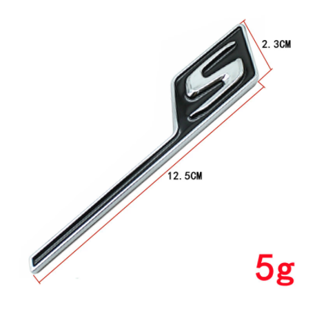 Mercedes "S" felirat csomagtérre, sárvédőre