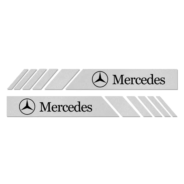 Mercedes tükör matrica - ezüst