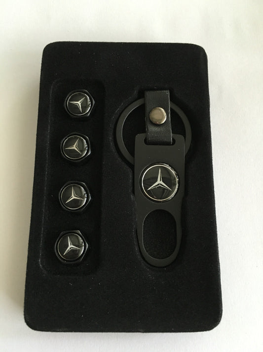 Mercedes -hez szelepsapka szett - kulcstartóval