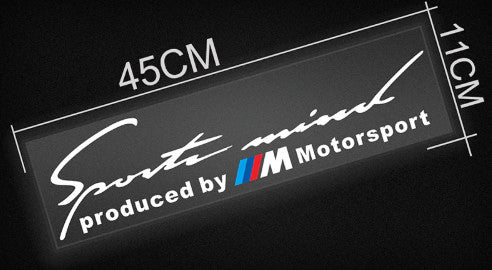 Produced by M Motorsport matrica - fekete