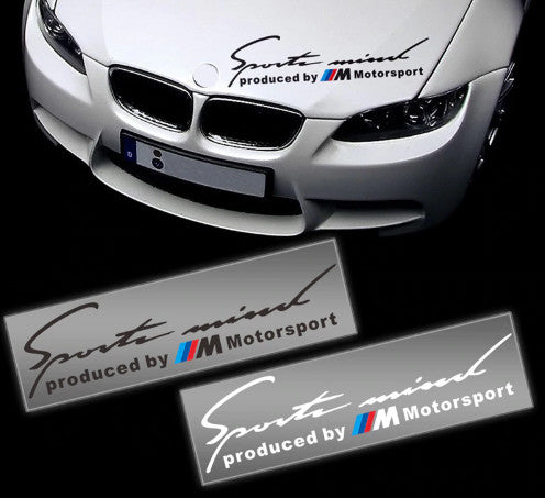 Produced by M Motorsport matrica - fekete
