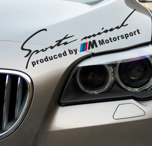 Produced by M Motorsport matrica - fekete