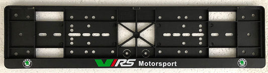 Skoda VRS / RS rendszám tábla tartó keret