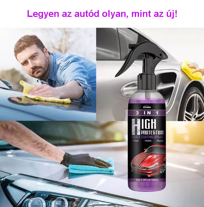 3 az 1-ben auto keramia bevonat nano spray 100ml
