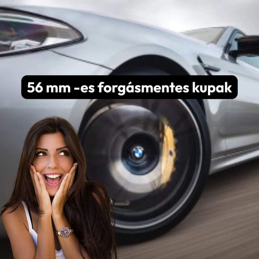 Lebegő forgásmentes BMW alufelni közép kupak szett 56 mm