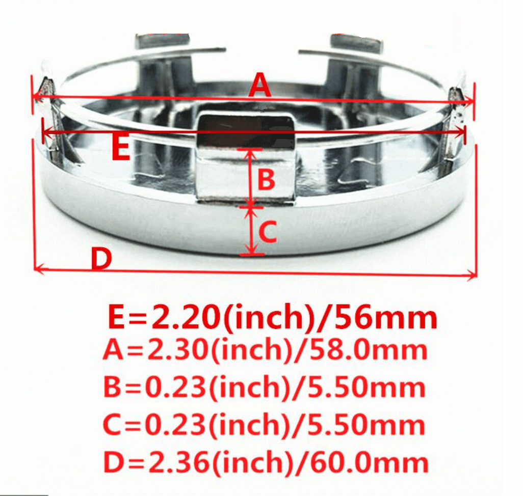 Toyota -hoz felni közép, kupak 60 mm -es