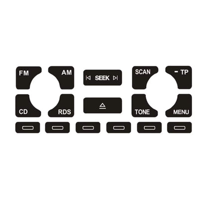 Audi A3 8P (2004–2008) rádió / klíma / fényszóró gomb javító matrica szett