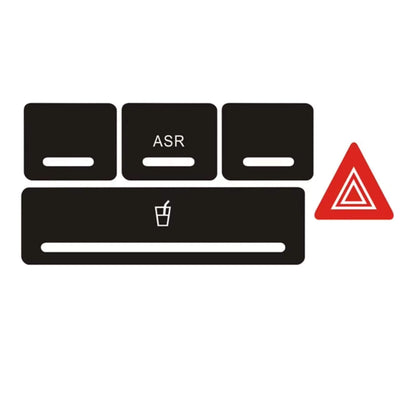 Audi A3 8P (2004–2008) rádió / klíma / fényszóró gomb javító matrica szett