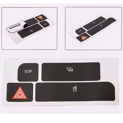 Audi A4 (2004–2006) ESP / Vészvillogó / Gomb javító matrica szett
