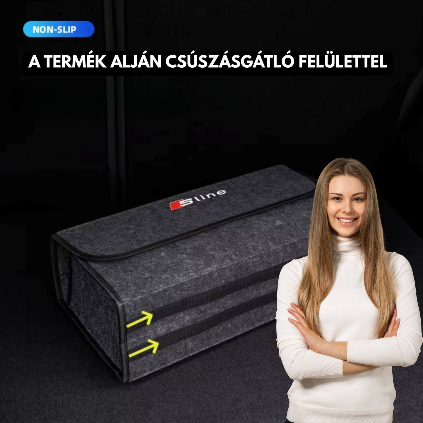 Autós csomagtartó rendszerező táska – S Line dizájn