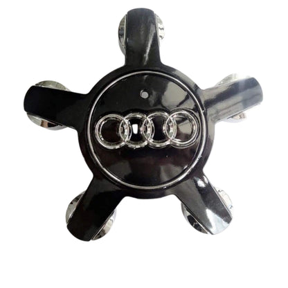 Audi -s csillag alufelni közép FÉNYES fekete 4F0601165