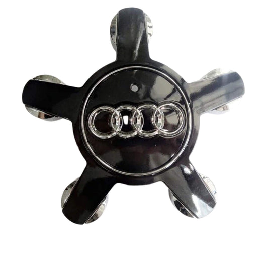 Audi -s csillag alufelni közép FÉNYES fekete 4F0601165