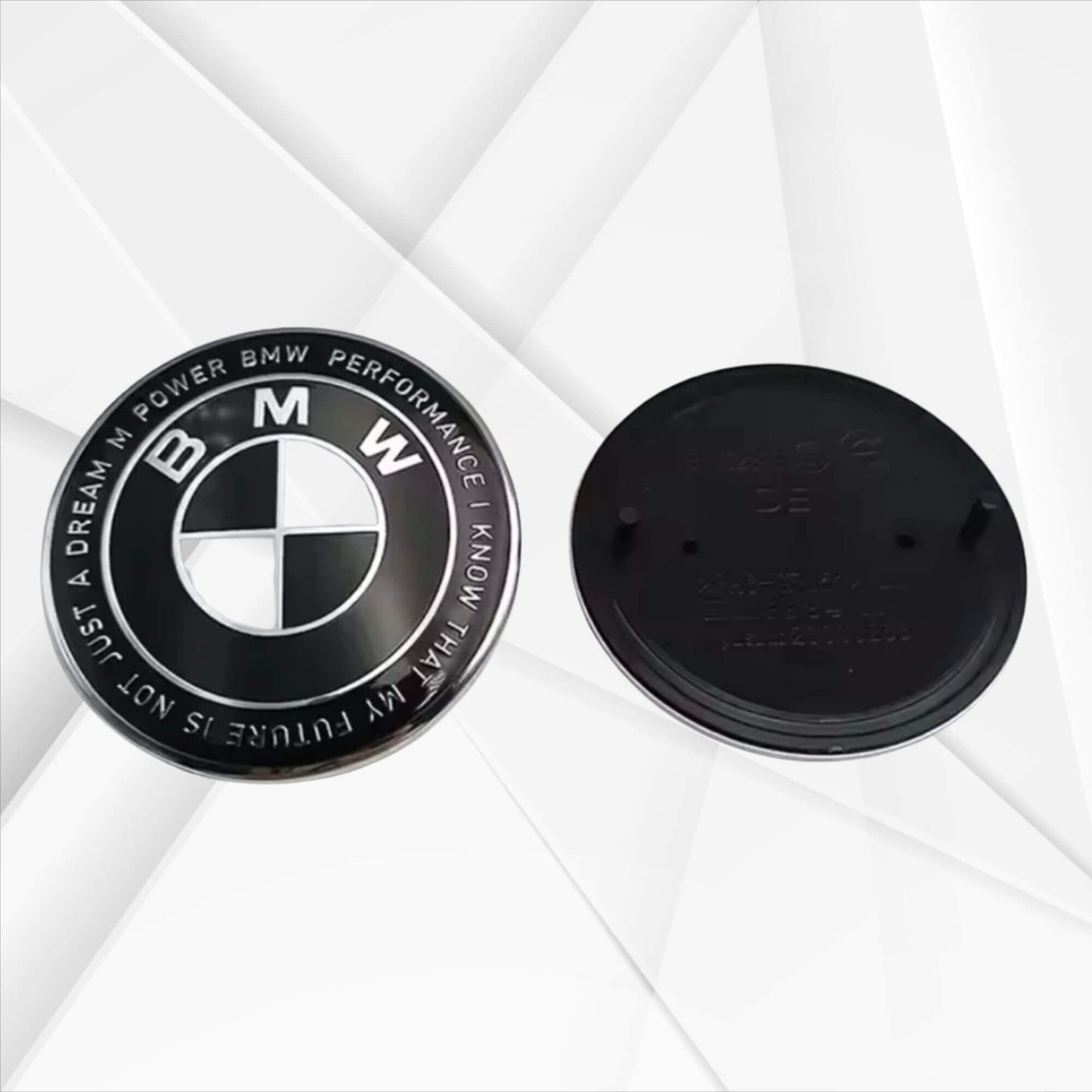 BMW embléma / jel 82mm fekete 50 éves jubileumi