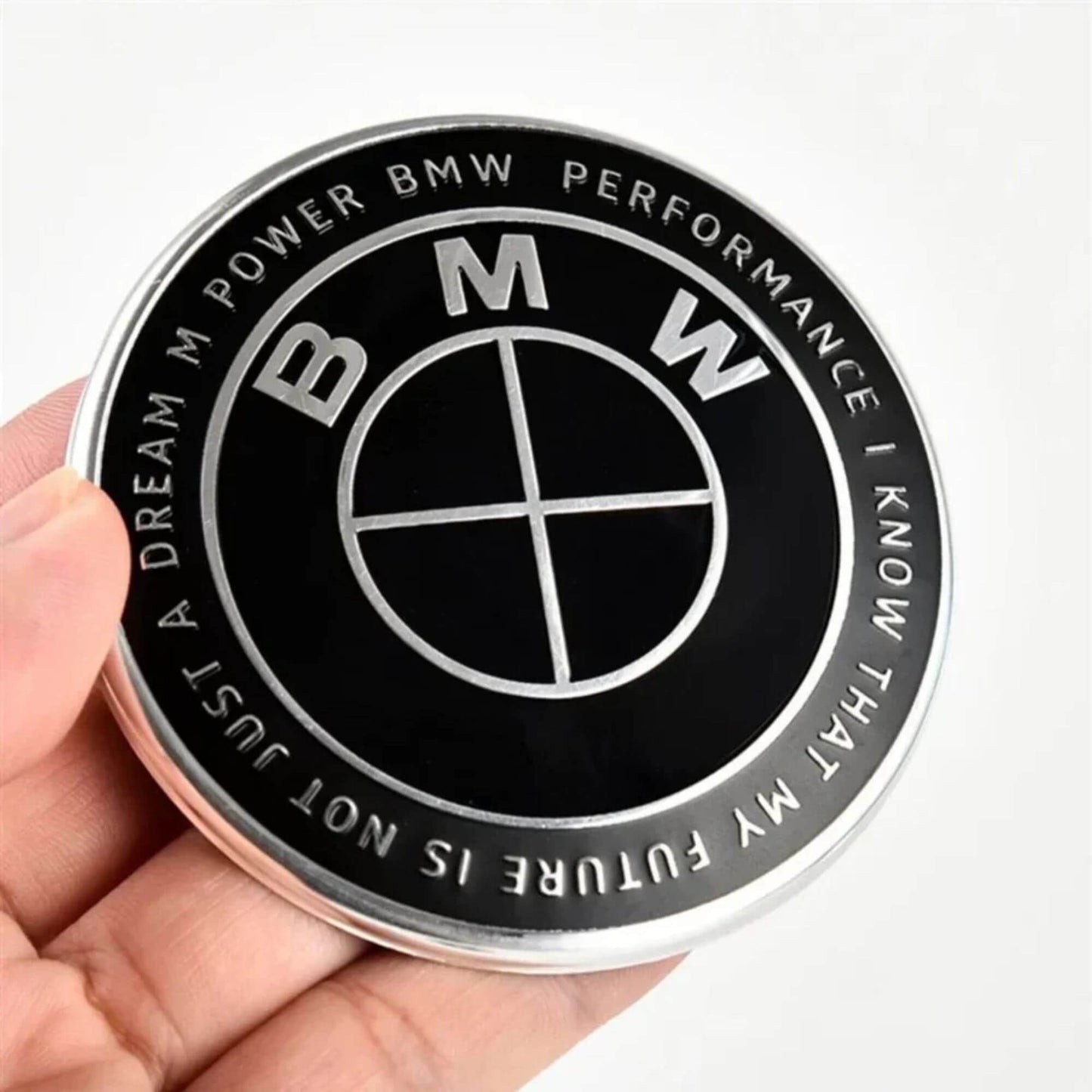 BMW embléma / jel 82mm fekete 50 éves jubileumi