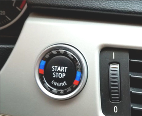 M -es indító gomb dísz