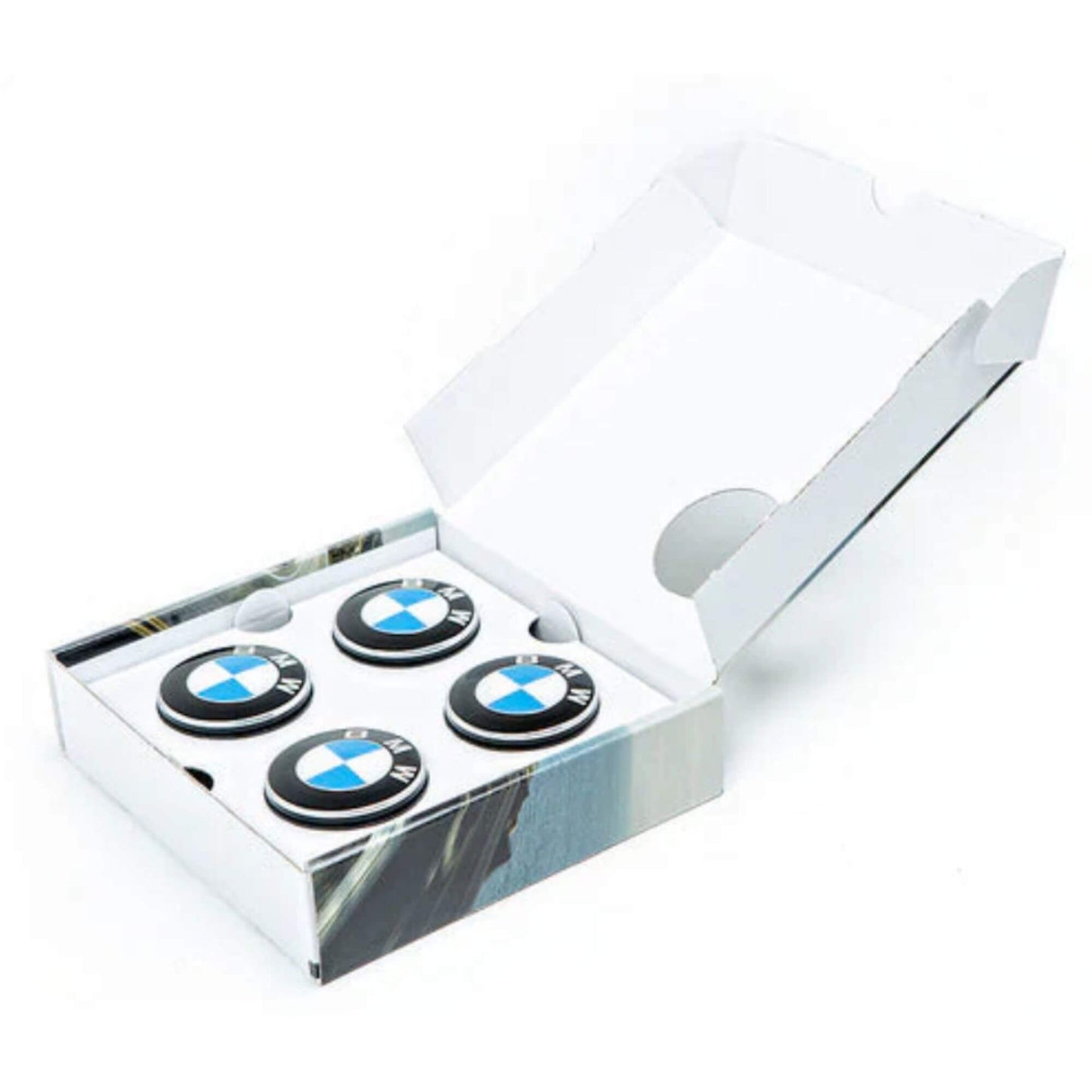 Forgásmentes BMW alufelni közép kupak szett 68mm