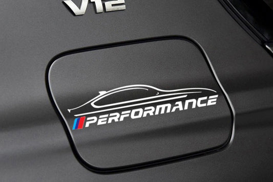 M Performance tankfedél matrica- ezüst