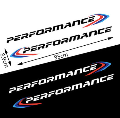 M-es Performance szélvédő üveg első / hátsó matrica