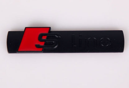 Audihoz S-line embléma - matt fekete