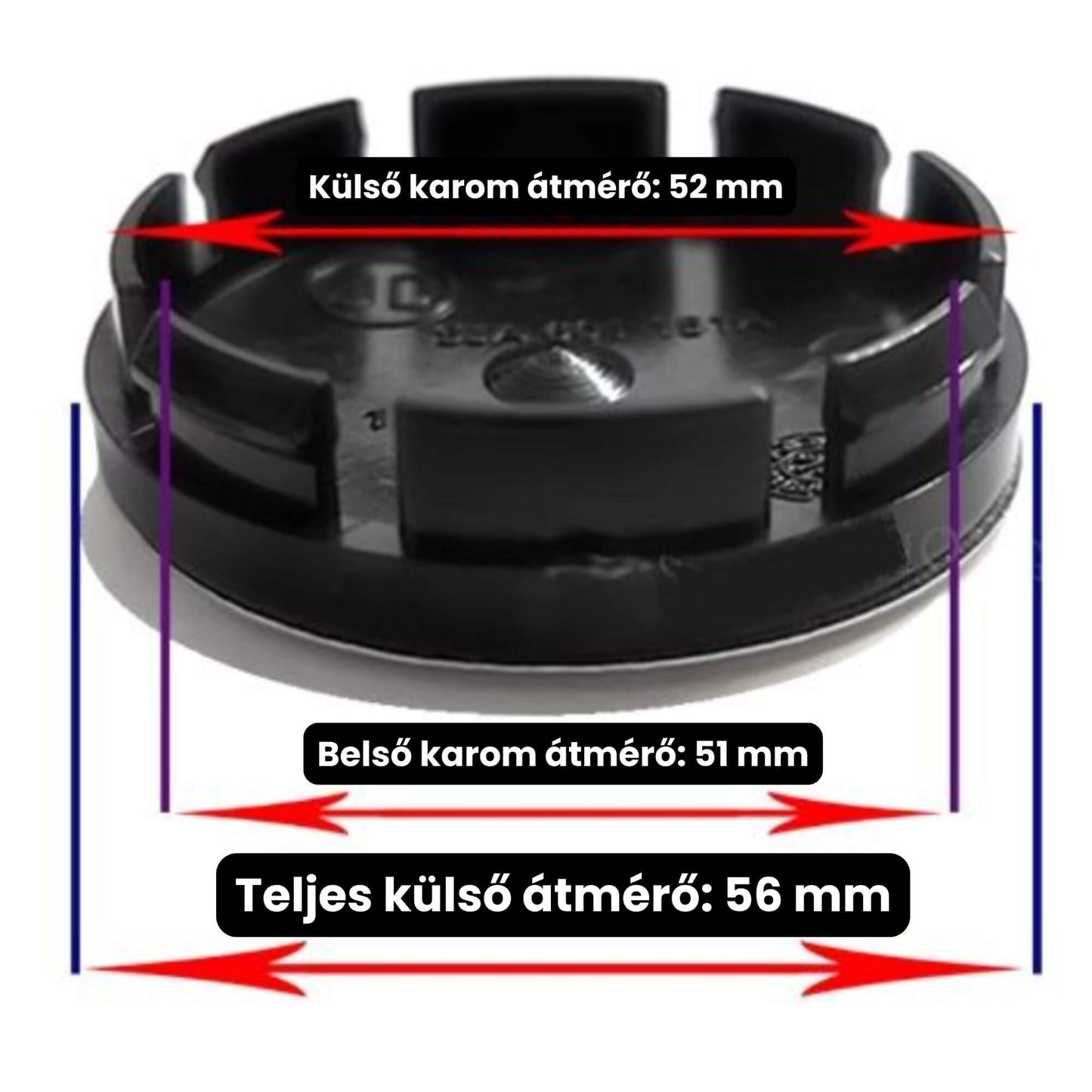 Skoda -hoz alufelni közép, kupak 5JA601151A