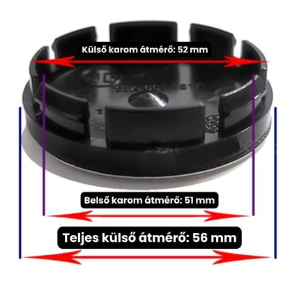 Skoda -hoz alufelni közép, kupak 5JA601151A