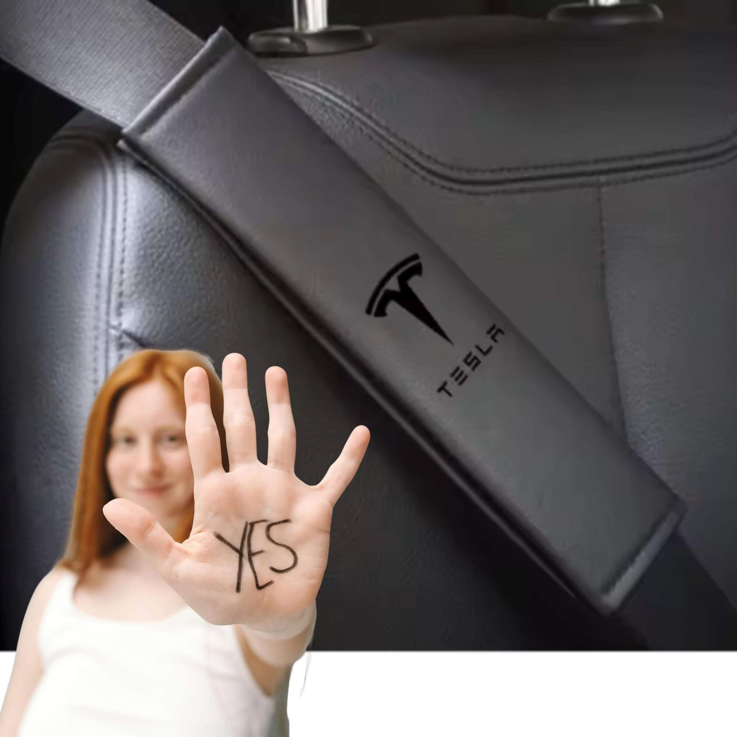 Tesla biztonsági öv vállvédő párna