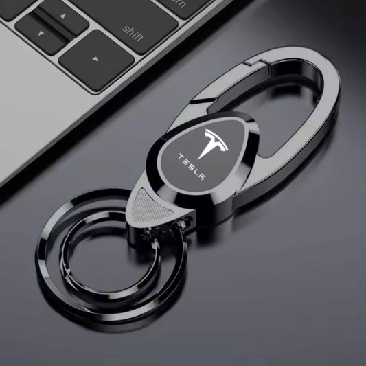 Tesla fém prémium kulcstartó – lézer gravírozott