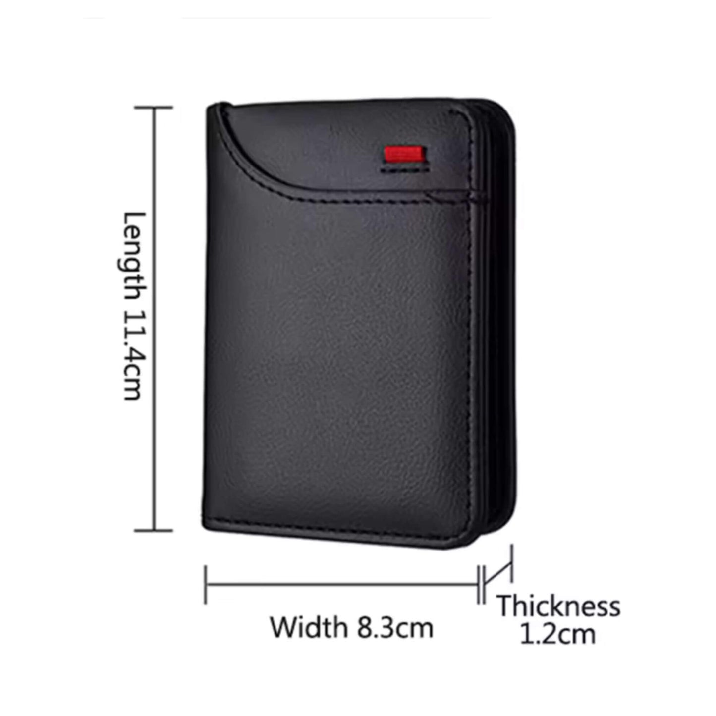 Tesla pénz- és bankkártya tartó – Barna, Prémium PU Bőr