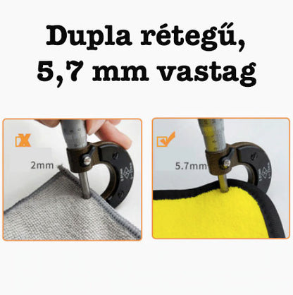 Autó mosó mikroszálas törlő / szárító kendő 30x60 cm