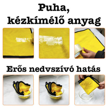 Autó mosó mikroszálas törlő / szárító kendő 30x60 cm