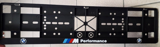 BMW -hez M Performance rendszám keret, tartó