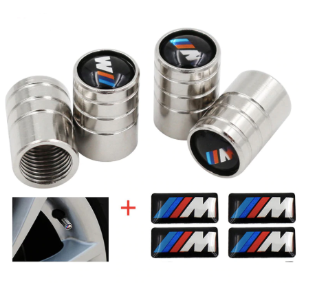BMW -hez M-es szelepsapka + felni matrica szett