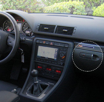 Audi -hoz kesztyűtartó nyitó zár lyukkal- fekete