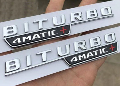 Biturbo 4Matic + felirat sárvédőre