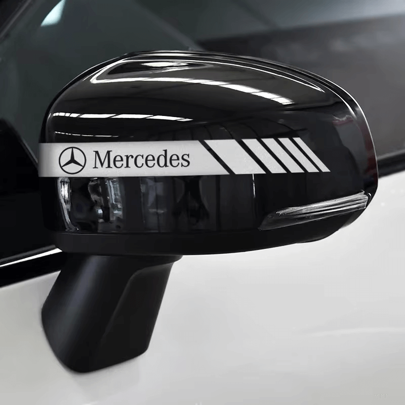 Mercedes tükör matrica - ezüst