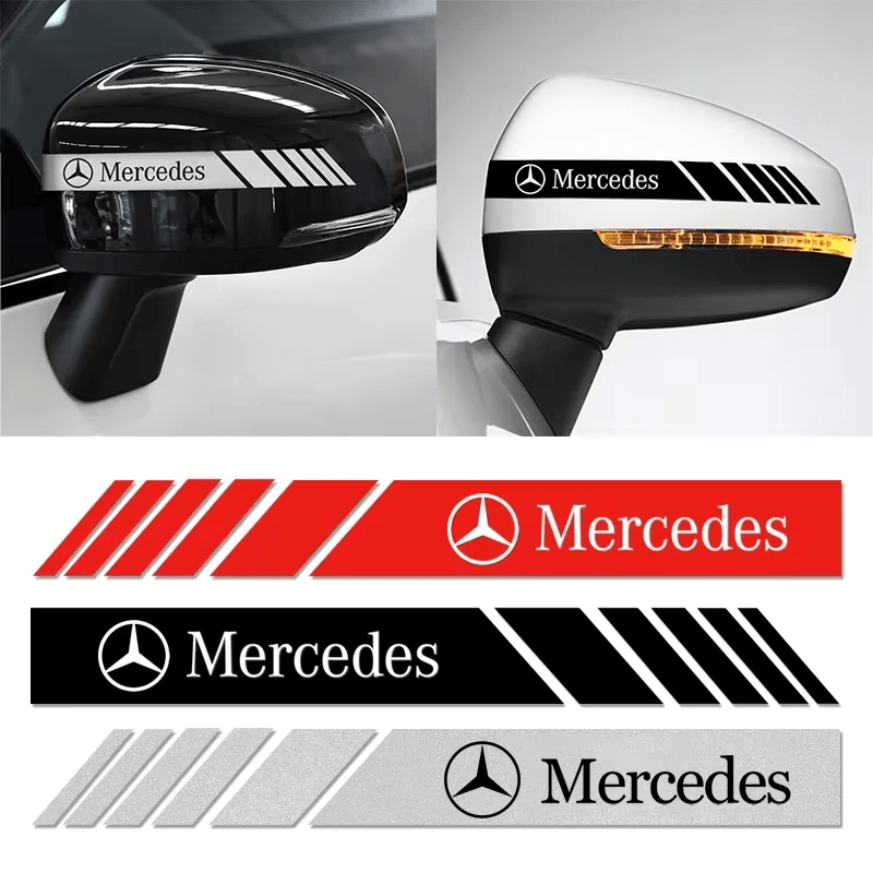 Mercedes tükör matrica - ezüst
